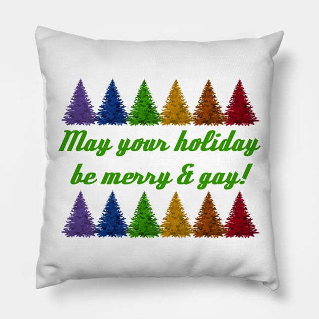 Gay Holiday Pillow by candhdesigns