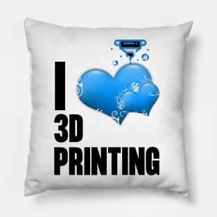 I Heart 3D Printing Pillow