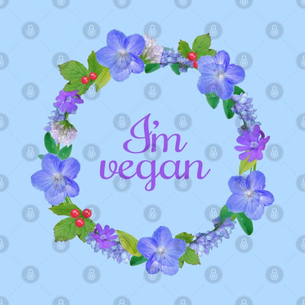 Vegan flower wreath by Purrfect