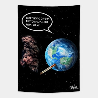 Earth warning Tapestry