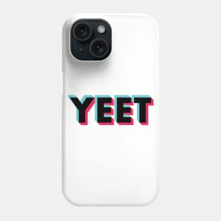 Yeet Glitch Black Phone Case