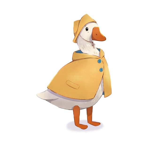 Raincoat Goose by Melissa Jan