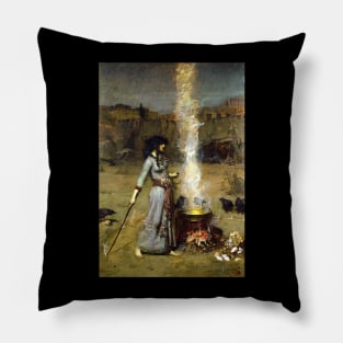 Magic Circle - John William Waterhouse Pillow