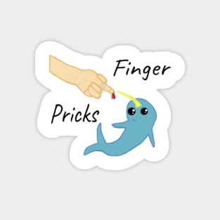 Narwhal Finger Pricks Magnet