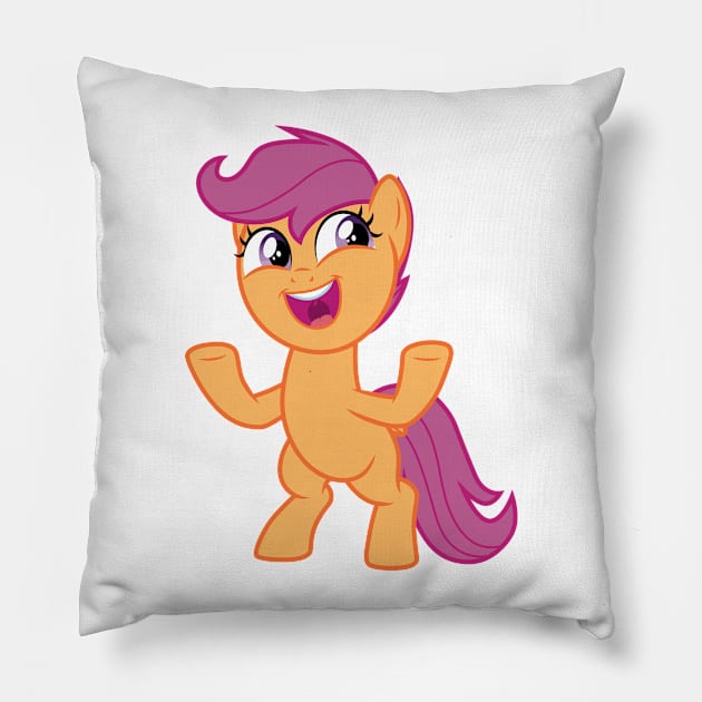 Scootaloo 2 Pillow by CloudyGlow