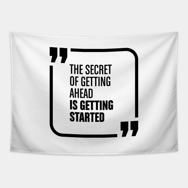 The secret of getting ahead Tapestry by Vilmos Varga