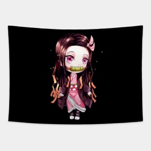 chibi nezuko kamado kimetsu no yaiba Tapestry