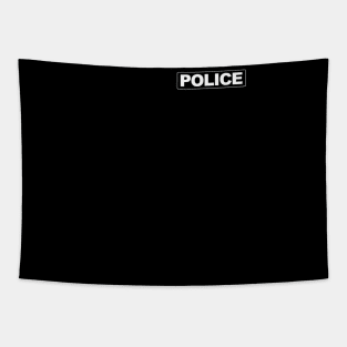 Police Shirt Front & Back Print Police Law Enforcement Tapestry