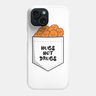 Nugs Not Drugs All Nuggets ~ White Transparent Phone Case