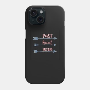 Past, Present, Future Typography Design- Patterned Phone Case