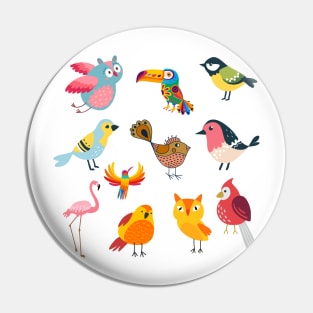 Enjoy the Natural World Bird Lovers Pin