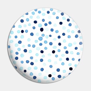 New confetti dots in blue Pin