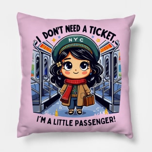 New York Subway kids NYC Subway Train Pillow