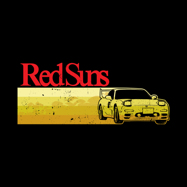 Vintage Red Suns by CoDDesigns