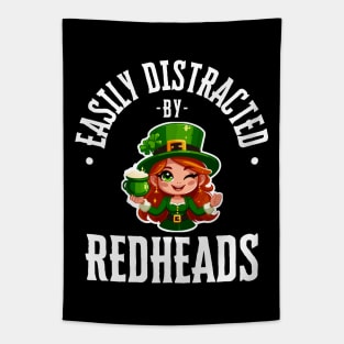 Easily Distracted By Redheads Tapestry