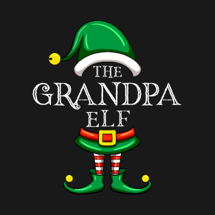 The Grandpa Elf Matching Family Christmas Pajama T-Shirt