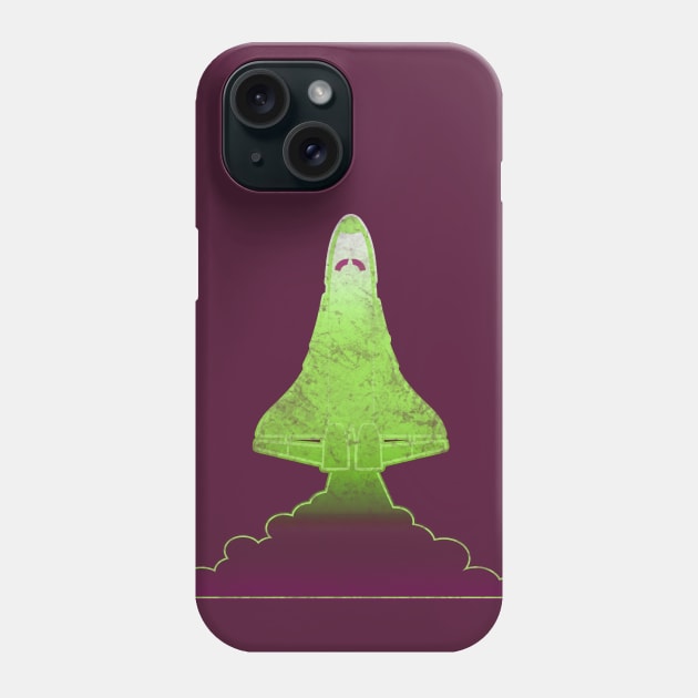 Retro Space Shuttle Launch Vintage gift Phone Case by Scar