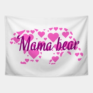 women mama bear Tapestry