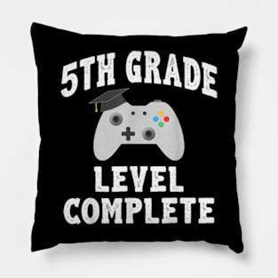 5Th Grade Level Complete Gamer Class Of 2024 Graduation Pillow