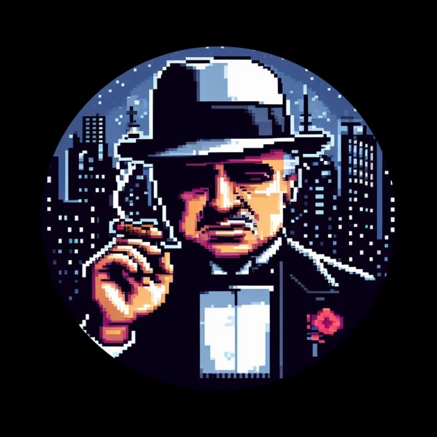 8BIT Vito Corleone by nerd.collect