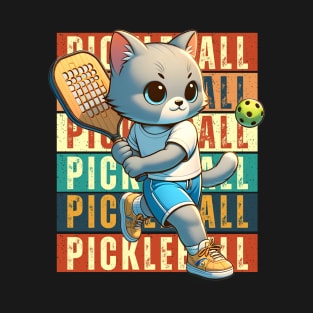 Pickleball Cat T-Shirt