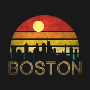 Vintage sunset Boston T-Shirt