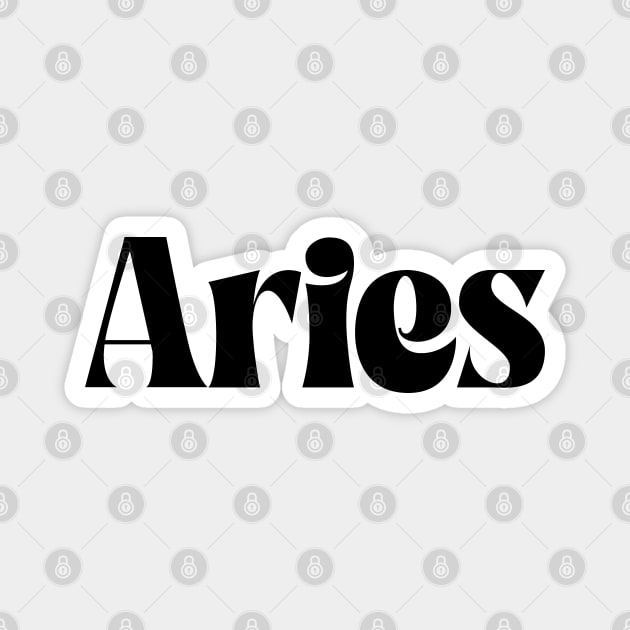 Aries - Zodiac Sign Magnet by Belcordi