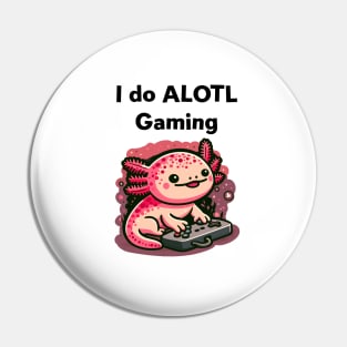 Kawaii Axolotl Gaming Pin