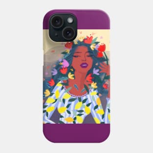 Flower lady Phone Case