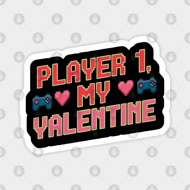 gamer valentines Magnet by Pixel Threads 