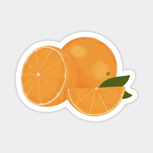 Orange illustration Magnet