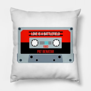 Pat Benatar Classic Retro Cassette Pillow