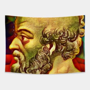 Eratosthenes of Cyrene Snow Portrait | Eratosthenes of Cyrene Artwork 15 Tapestry