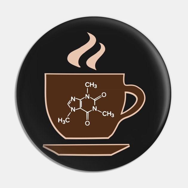 Caffeine Pin by Anastasiya Malakhova