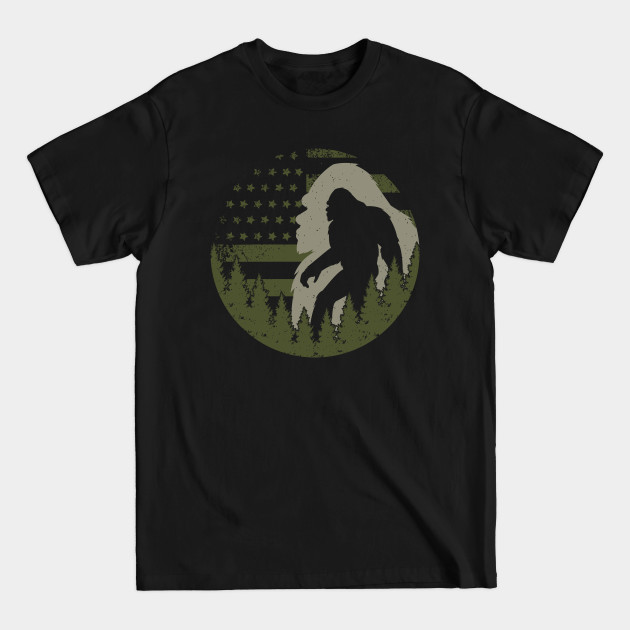 Disover Vintage Bigfoot american flag - Bigfoot - T-Shirt
