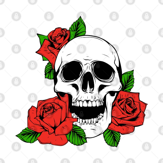 Funny Skull Flower by Dazling Things