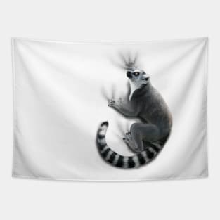 Ring Tailed Lemur Clinger Tapestry