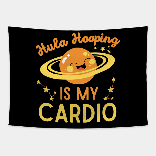 Hula Hooping is My Cardio Tapestry by Teewyld