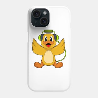 Duck Musician Headphone Music Phone Case