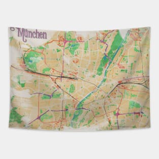 Munich in Watercolor Tapestry