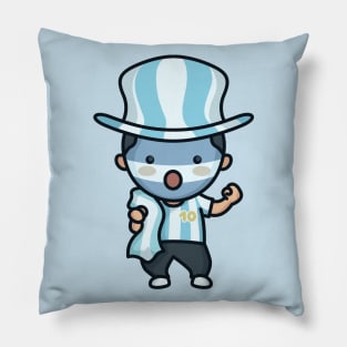 Cute Argentine Soccer Fan Pillow