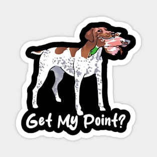 Camo Canine Get My Point, German Shorthaired Pointers Tee Trend Magnet