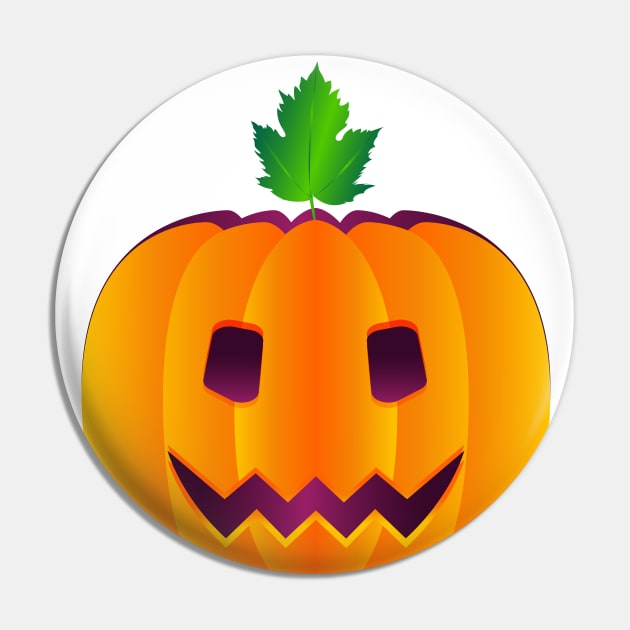 Cute Pumpkin Halloween Pin by Salma Ismail