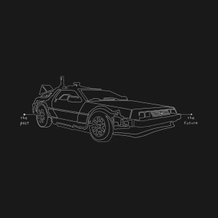 DeLorean Timeline - The Past to The Future T-Shirt