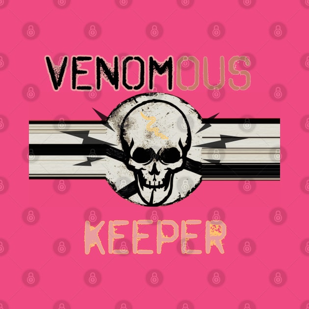 Venomous Keeper Skull (pink) by The Illegal Goat Company