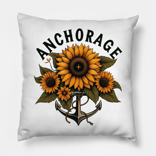 Anchorage Sunflower Pillow by Americansports