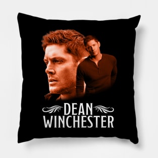 Supernatural Dean Winchester Glamour Shot Profile Pillow