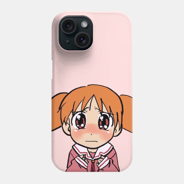 I draw the teary eyed sad chiyo chan / azumanga daioh manga Phone Case by mudwizard