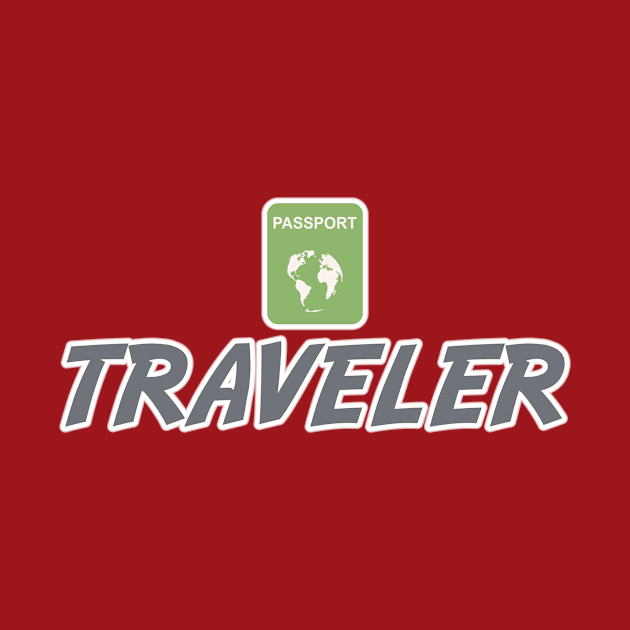 Traveler Jetsetter Globetrotter World Freelancer by Grassroots Green