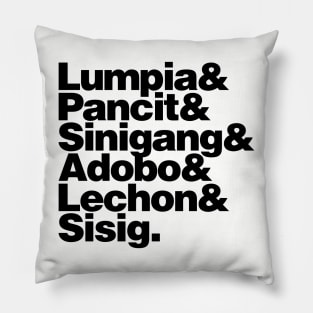 Filipino Foodie Pillow